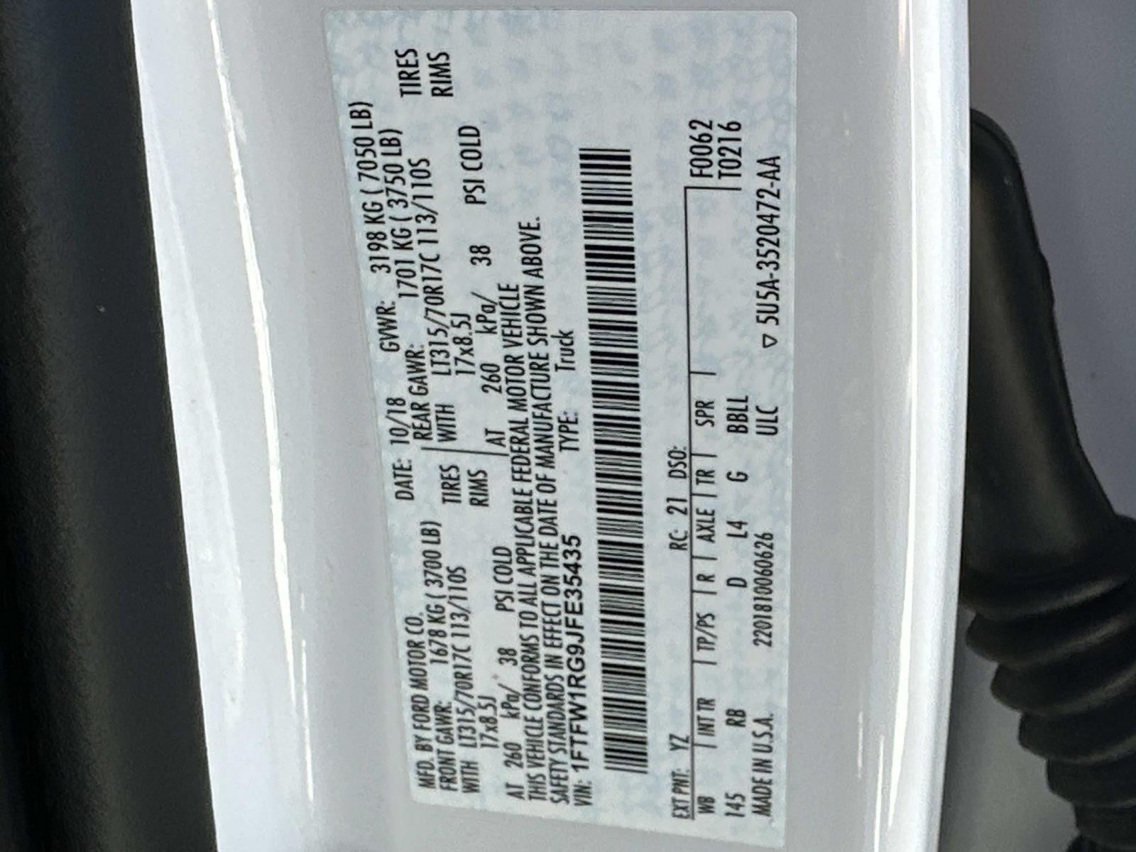 2018 Ford F-150 Raptor