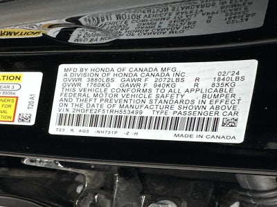 2024 Honda Civic Sedan Sport