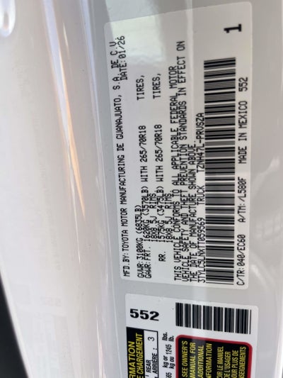2026 Toyota Tacoma 4WD Trailhunter Hybrid