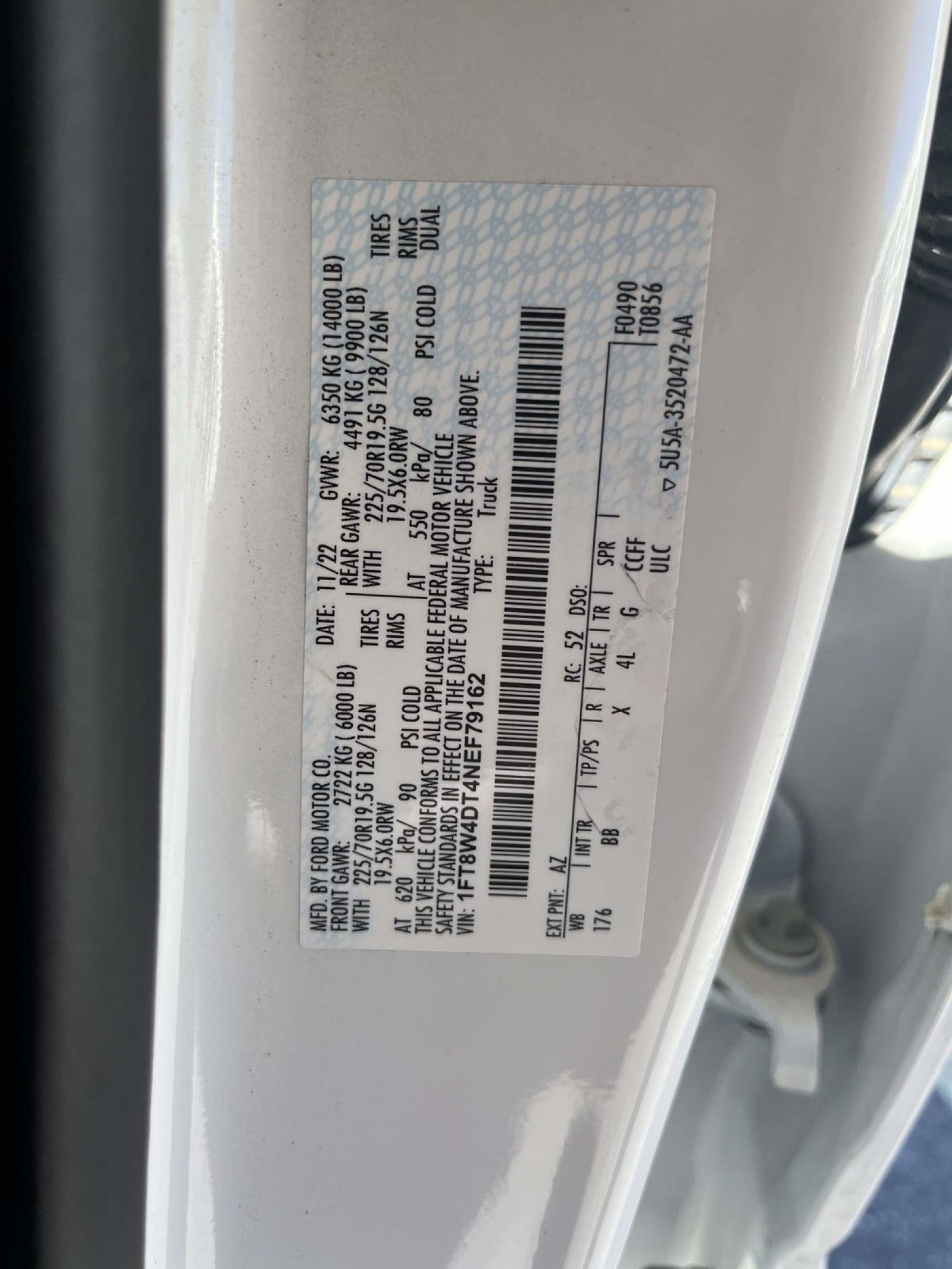 2022 Ford Super Duty F-450 DRW DRW 4X4 CREW CAB