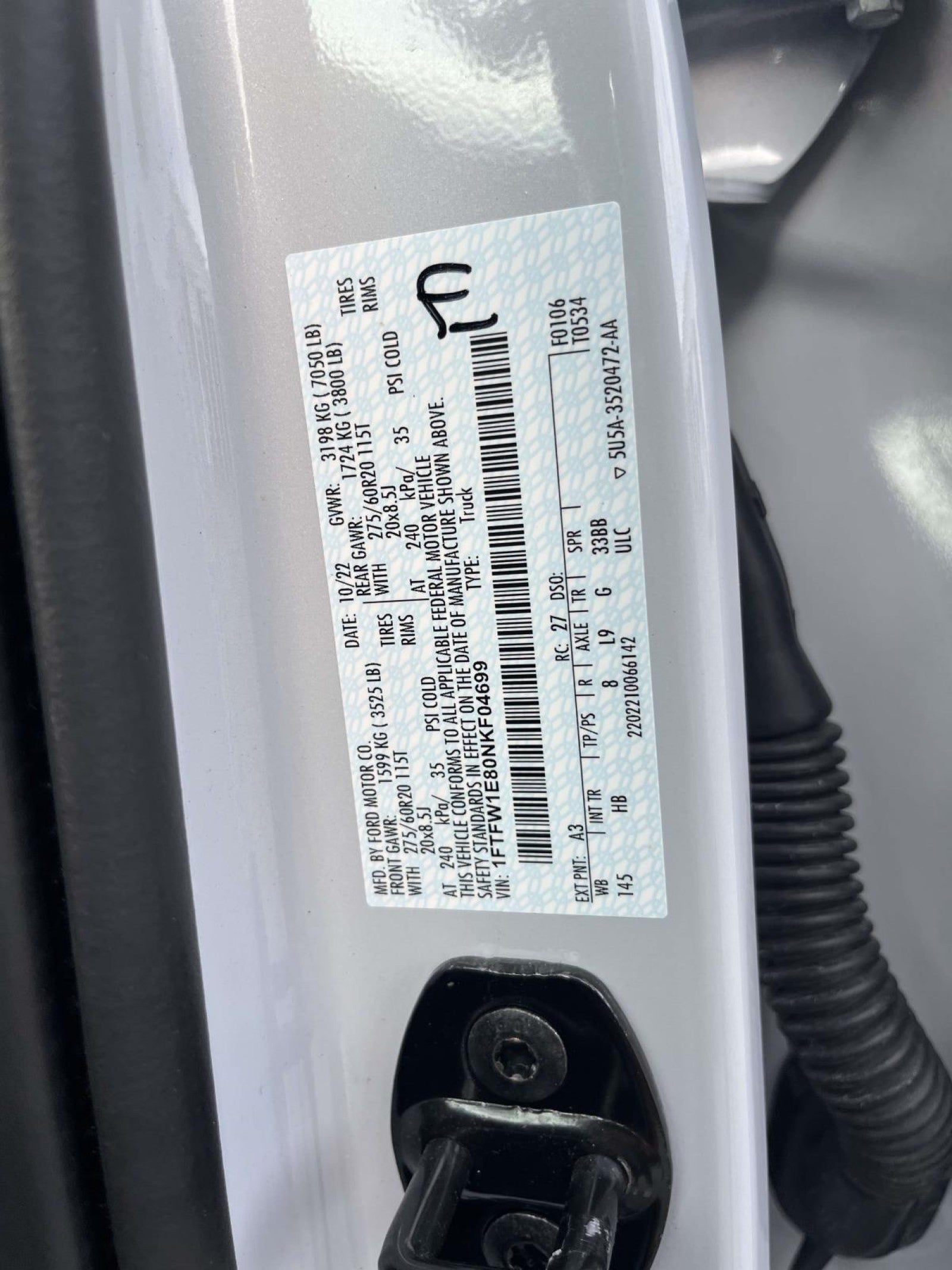 2022 Ford F-150 LARIAT 4WD SUPERCREW 5.5'