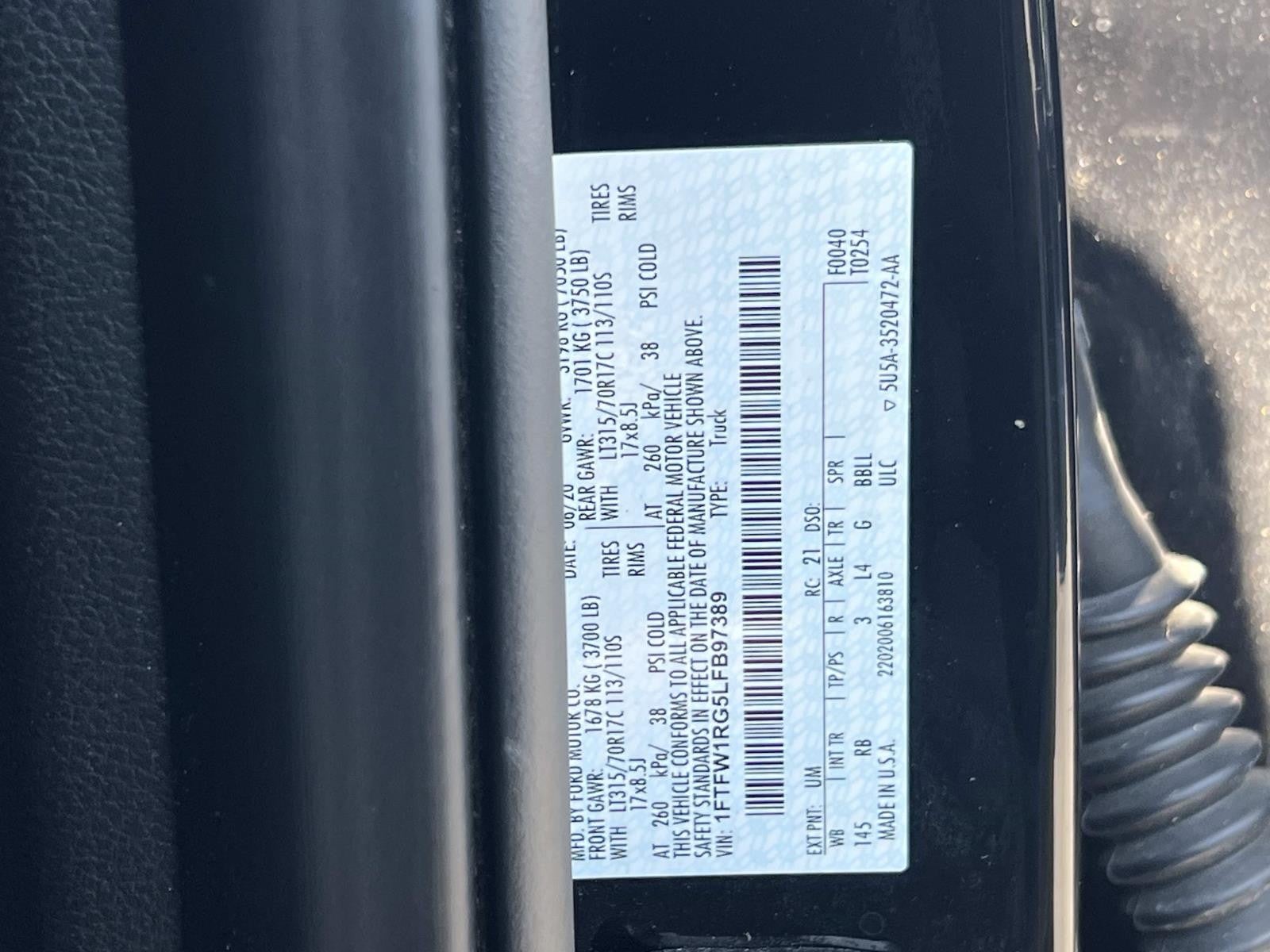 2020 Ford F-150 RAPTOR