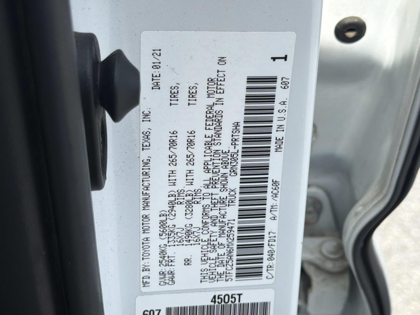 2021 Toyota Tacoma 4WD TRD Off Road