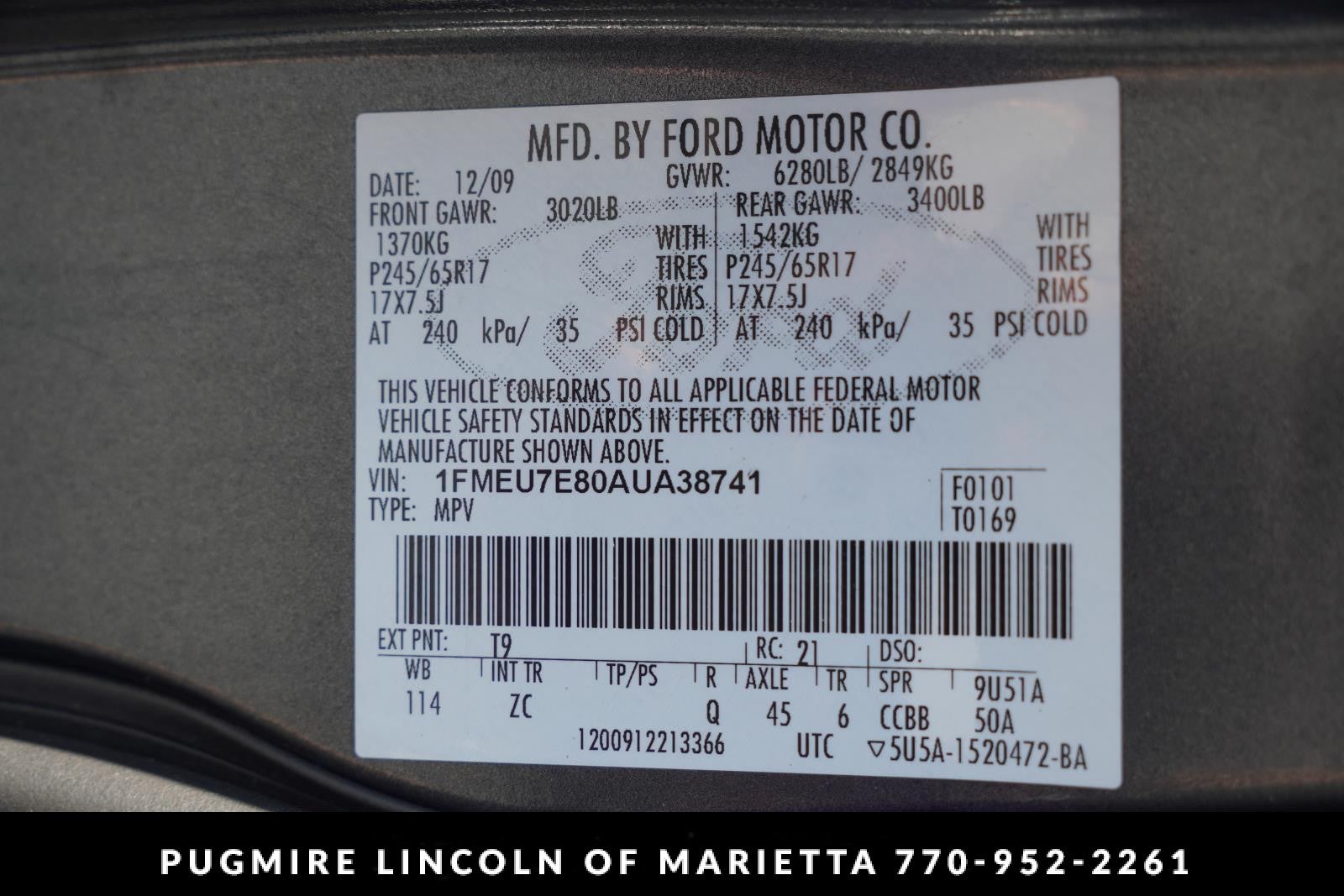 2010 Ford Explorer Eddie Bauer