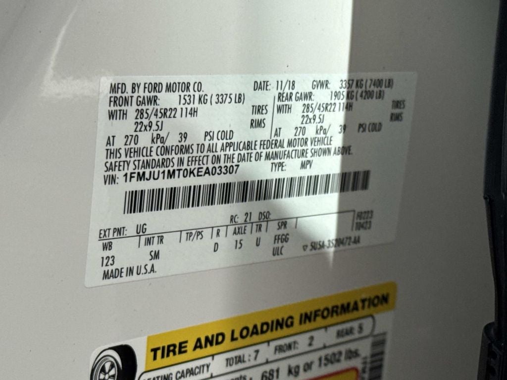 2019 Ford Expedition Platinum