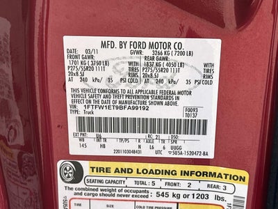 2011 Ford F-150 Lariat