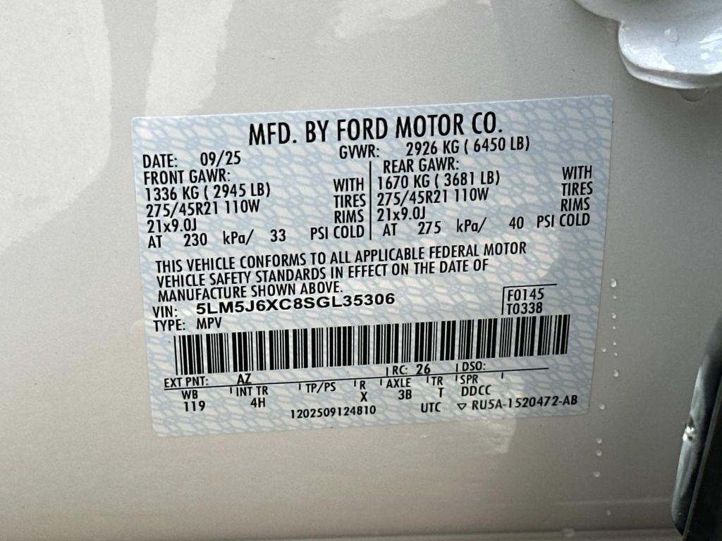 2025 Lincoln Aviator Premiere