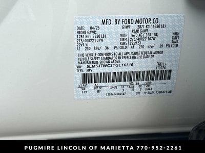 2026 Lincoln Aviator Reserve