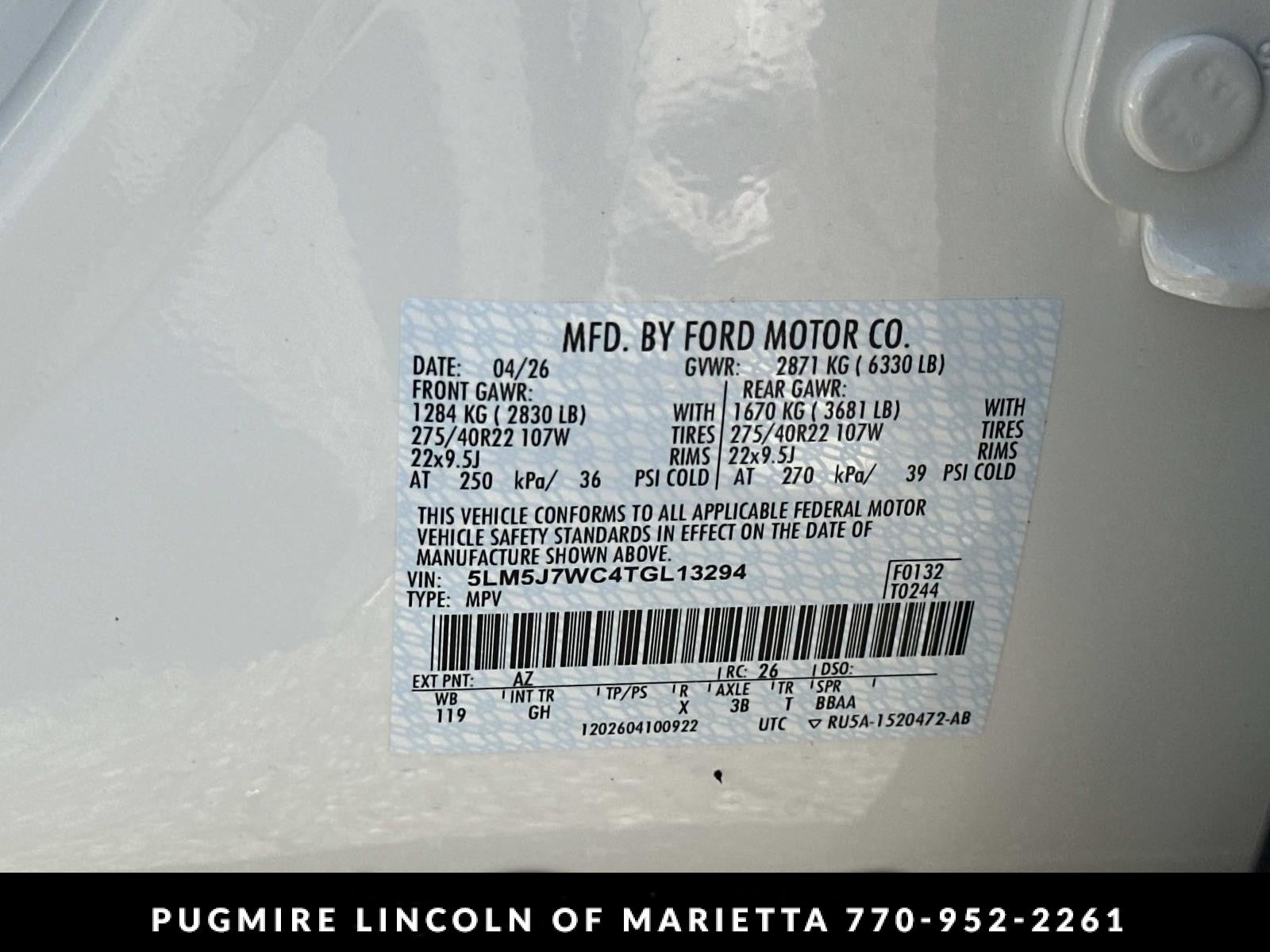2026 Lincoln Aviator Reserve
