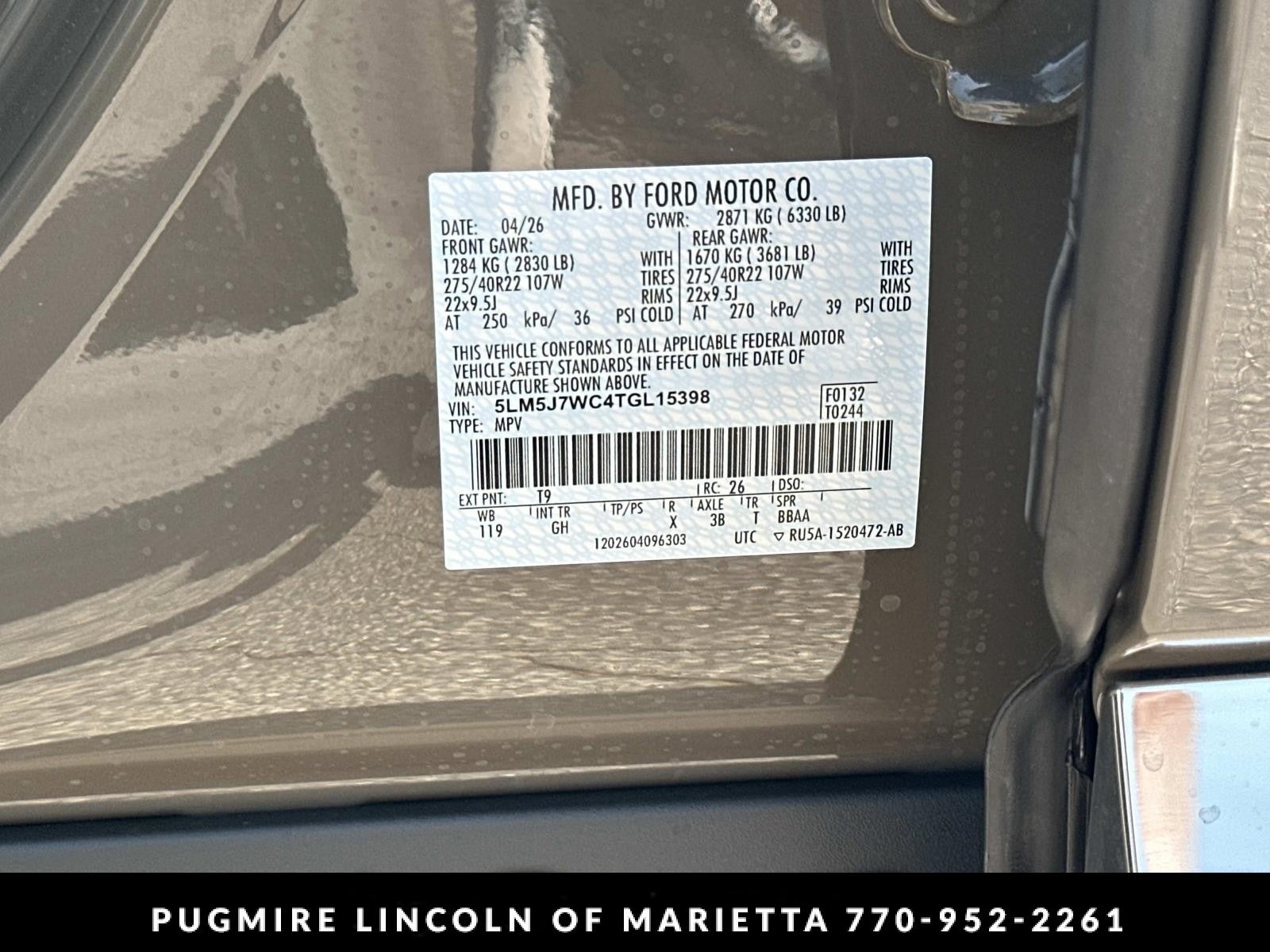 2026 Lincoln Aviator Reserve