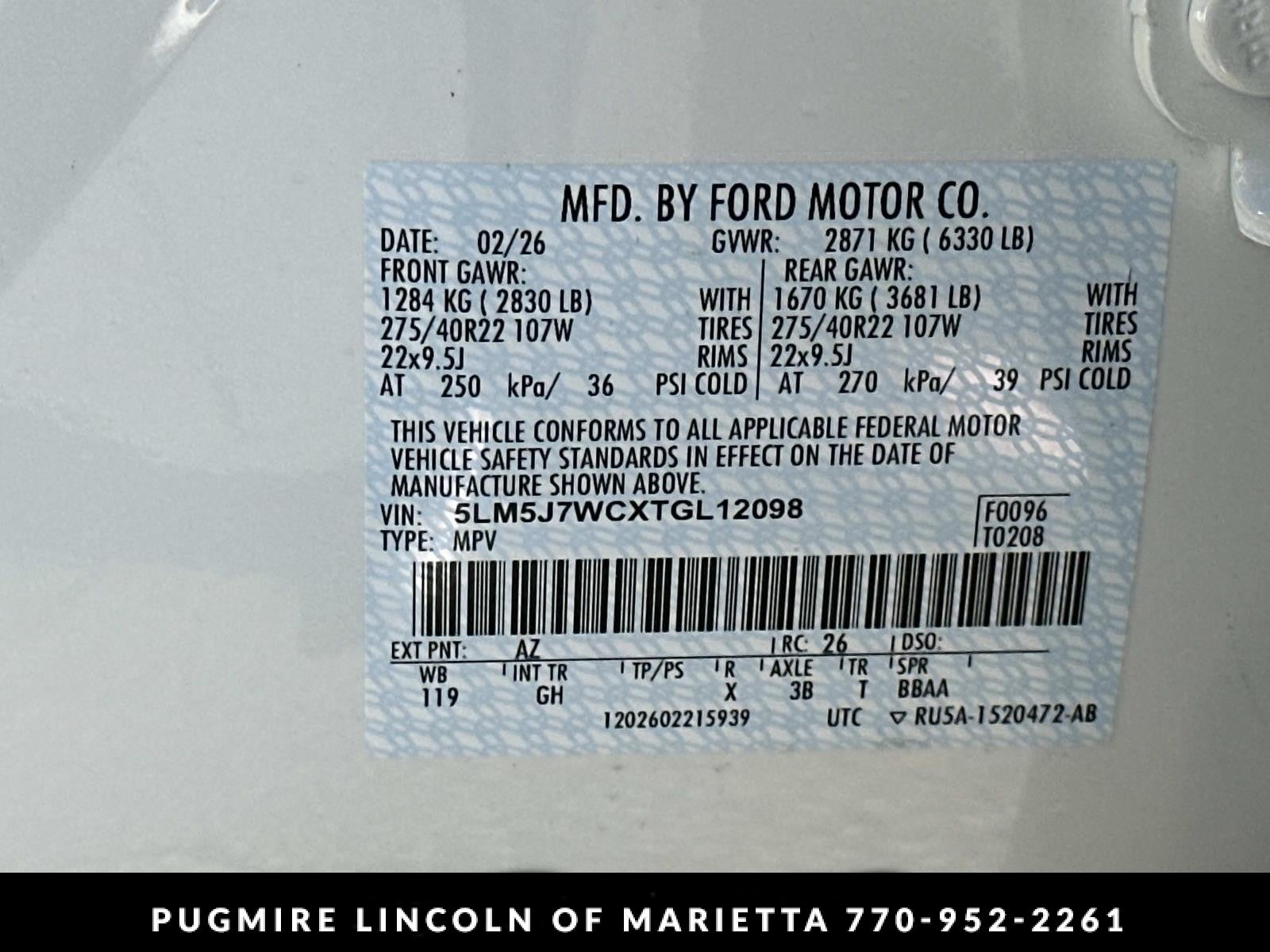 2026 Lincoln Aviator Reserve