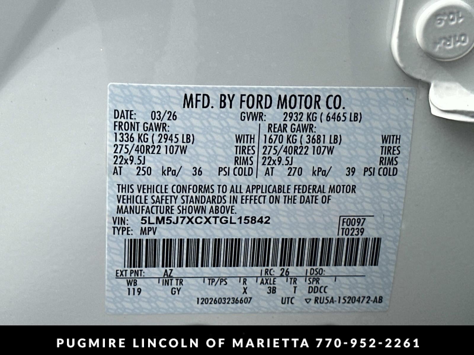 2026 Lincoln Aviator Reserve