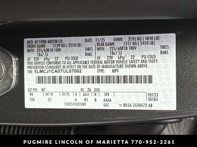 2026 Lincoln Corsair Premiere