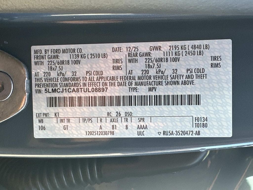 2026 Lincoln Corsair Premiere