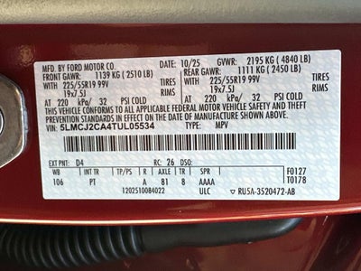 2026 Lincoln Corsair Reserve