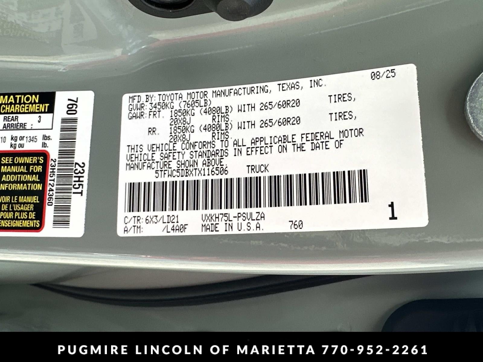 2026 Toyota Tundra 4WD Limited Hybrid