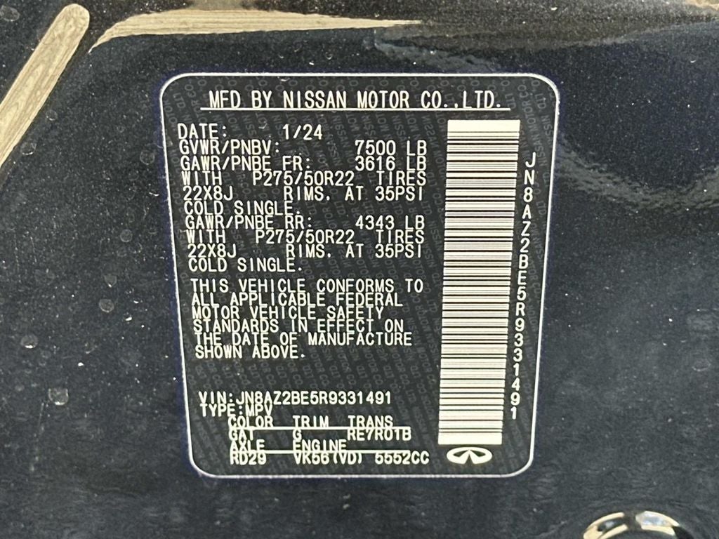 2024 INFINITI QX80 Sensory