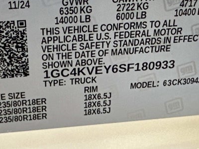 2025 Chevrolet Silverado 3500HD HIGH COUNTRY