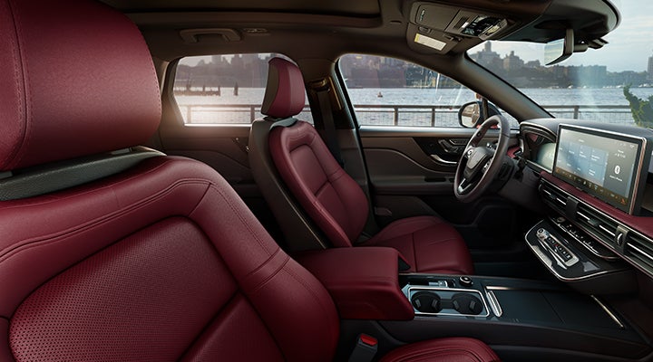 The available Perfect Position front seats in the 2024 Lincoln Corsair® SUV are shown. | Pugmire Lincoln of Marietta in Marietta GA