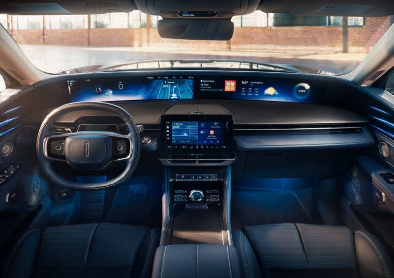 The panoramic display is shown in a 2025 Lincoln Nautilus® SUV. | Pugmire Lincoln of Marietta in Marietta GA