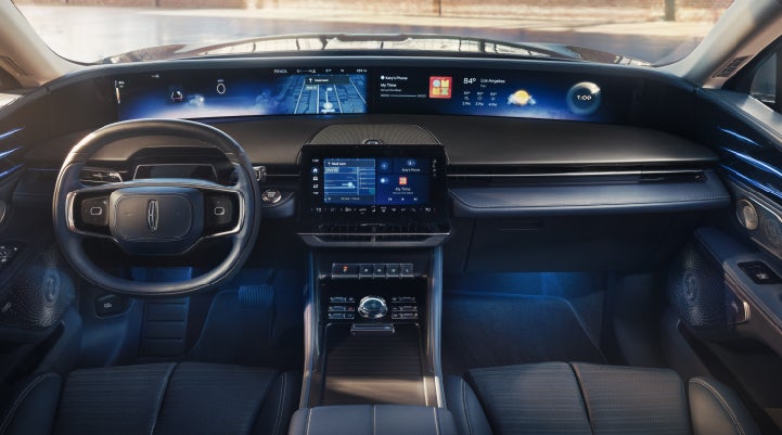 A large panoramic display is shown on the dashboard of a 2026 Lincoln Nautilus® SUV | Pugmire Lincoln of Marietta in Marietta GA