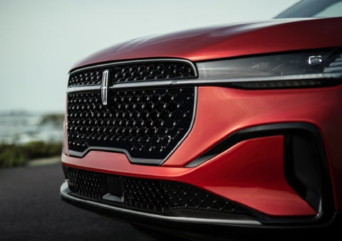 The sleek grille of a 2026 Lincoln Nautilus® SUV with the available Jet Appearance Package makes a bold statement. | Pugmire Lincoln of Marietta in Marietta GA
