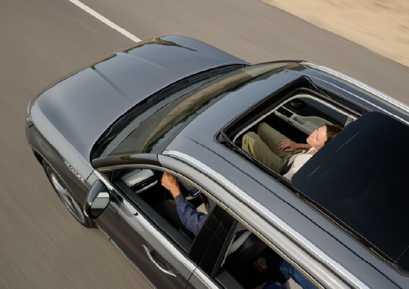 The available panoramic Vista Roof® of a 2027 Lincoln Aviator® SUV is open. | Pugmire Lincoln of Marietta in Marietta GA