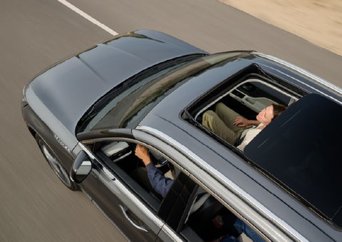 The available panoramic Vista Roof® of a 2027 Lincoln Aviator® SUV is open. | Pugmire Lincoln of Marietta in Marietta GA