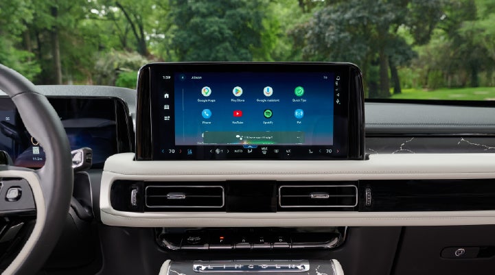 The center touchscreen inside a 2027 Lincoln Aviator® Black Label™ SUV | Pugmire Lincoln of Marietta in Marietta GA