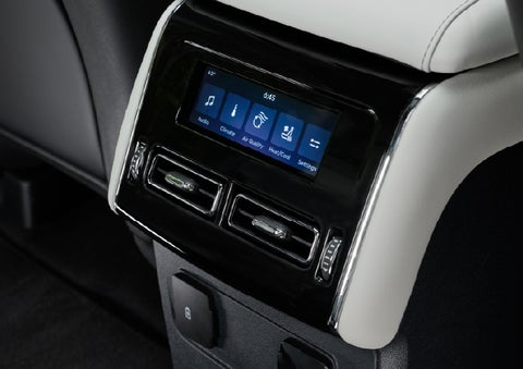 The second row touch screen displays audio and temperature control settings. | Pugmire Lincoln of Marietta in Marietta GA